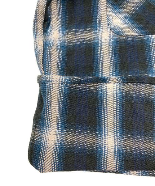 BIG MIKE（ビックマイク）BIG MIKE (ビックマイク) HEAVY FLANNEL SHIRTS ブルー×ホワイト サイズ:SIZE XLの古着・服飾アイテム