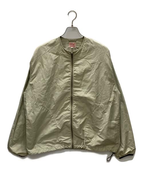BIG MIKE（ビックマイク）BIG MIKE (ビックマイク) No Collare Full Zip  JACKET グリーン サイズ:SIZE Lの古着・服飾アイテム