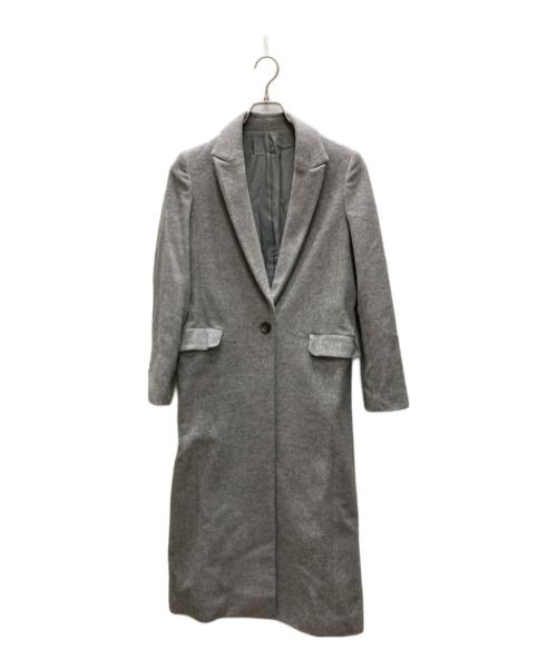 allureville（アルアバイル）allureville (アルアバイル) カシミヤ混ウールコート グレー サイズ:1の古着・服飾アイテム