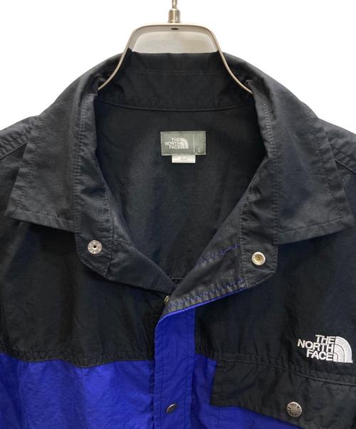 THE NORTH FACE（ザ ノース フェイス）THE NORTH FACE (ザ ノース フェイス) ロングスリーブヌプシシャツ ブルー×ブラック サイズ:SIZE Lの古着・服飾アイテム