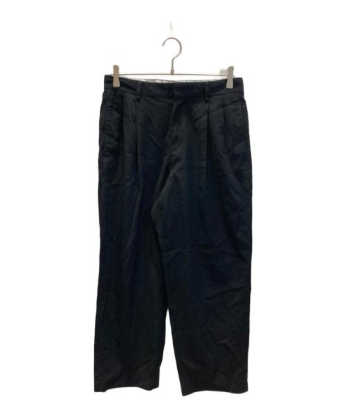 ISSEY MIYAKE MEN（イッセイミヤケメン）ISSEY MIYAKE MEN (イッセイミヤケメン) 90s ウールタックテーパードパンツ ブラック サイズ:Mの古着・服飾アイテム