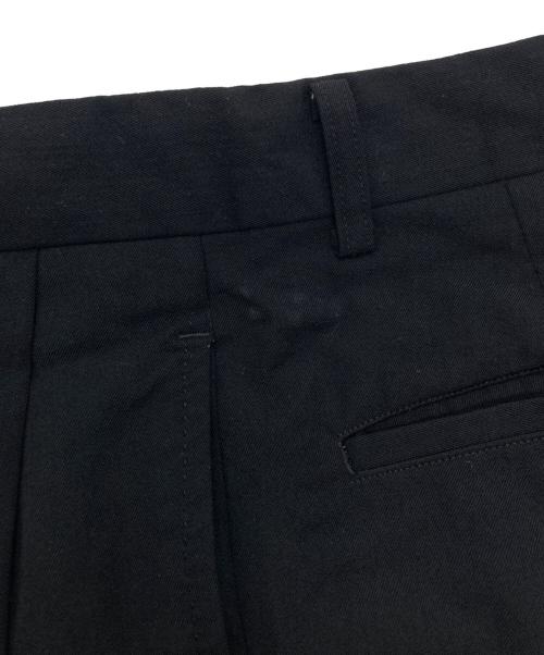 ISSEY MIYAKE MEN（イッセイミヤケメン）ISSEY MIYAKE MEN (イッセイミヤケメン) 90s ウールタックテーパードパンツ ブラック サイズ:Mの古着・服飾アイテム