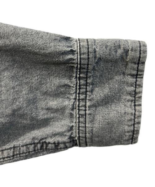 stussy（ステューシー）stussy (ステューシー) プルオーバーシャンブレー シャツ ブラック サイズ:SIZE Lの古着・服飾アイテム