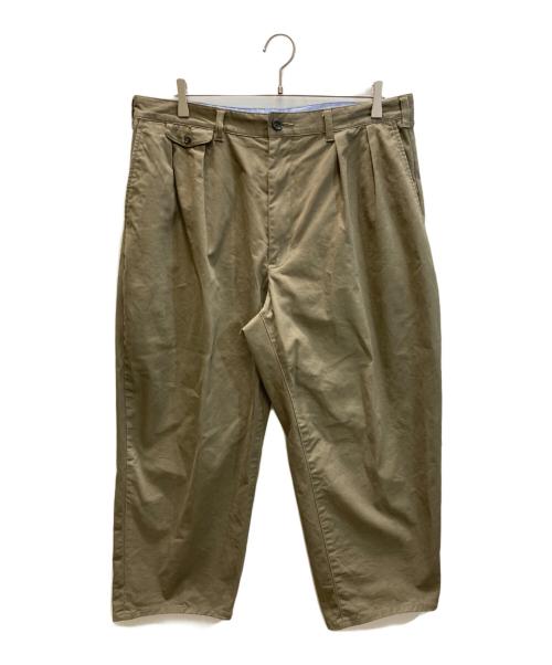 BEAMS PLUS（ビームスプラス）BEAMS PLUS (ビームスプラス) 2 Pleats Twill チノパンツ オリーブ サイズ:SIZE XLの古着・服飾アイテム