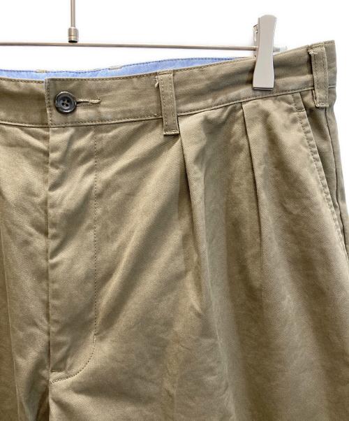 BEAMS PLUS（ビームスプラス）BEAMS PLUS (ビームスプラス) 2 Pleats Twill チノパンツ オリーブ サイズ:SIZE XLの古着・服飾アイテム