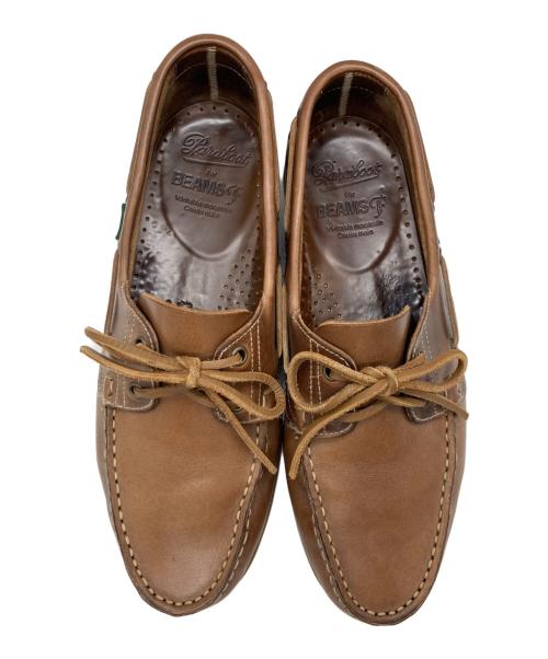 PARABOOT（パラブーツ）PARABOOT (パラブーツ) BEAMS F (ビームスエフ) 別注 MALO デッキシューズ ブラウン サイズ:SIZE 8の古着・服飾アイテム