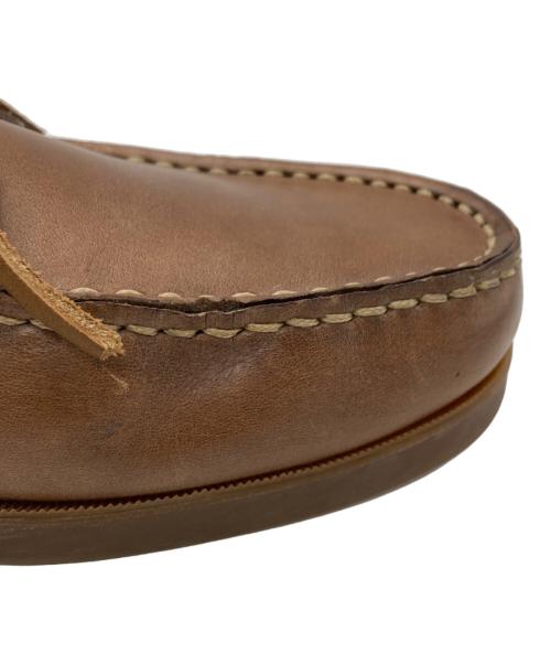 PARABOOT（パラブーツ）PARABOOT (パラブーツ) BEAMS F (ビームスエフ) 別注 MALO デッキシューズ ブラウン サイズ:SIZE 8の古着・服飾アイテム