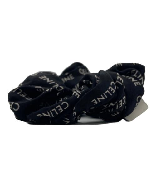 CELINE（セリーヌ）CELINE (セリーヌ) ロゴ シルク シュシュ ブラックの古着・服飾アイテム