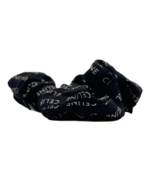 CELINE（セリーヌ）CELINE (セリーヌ) ロゴ シルク シュシュ ブラックの古着・服飾アイテム