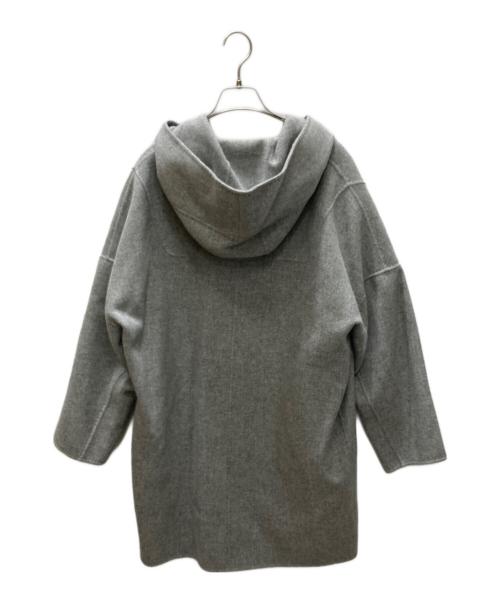 ebure（エブール）ebure (エブール) ウール×キュプラ ダッフルコート グレー サイズ:Ｓの古着・服飾アイテム