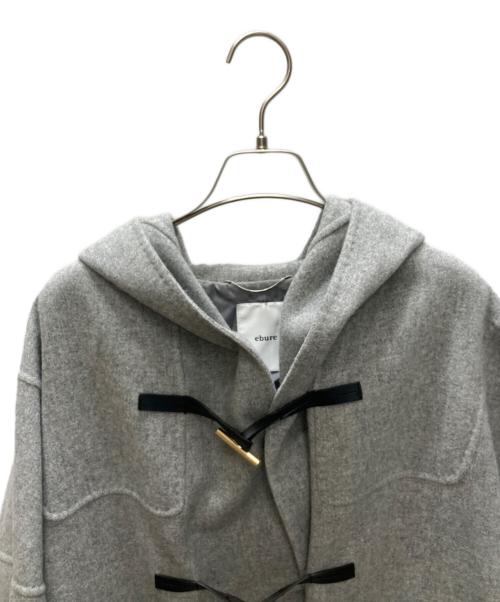 ebure（エブール）ebure (エブール) ウール×キュプラ ダッフルコート グレー サイズ:Ｓの古着・服飾アイテム