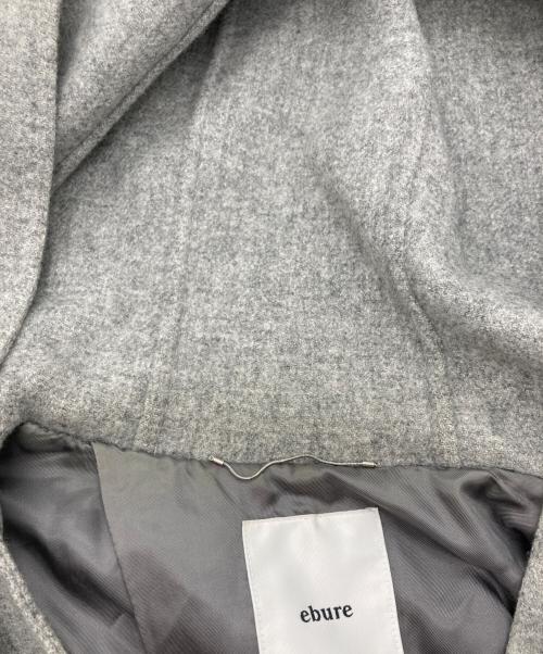 ebure（エブール）ebure (エブール) ウール×キュプラ ダッフルコート グレー サイズ:Ｓの古着・服飾アイテム