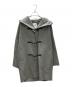 ebure（エブール）の古着「ウール×キュプラ ダッフルコート」｜グレー