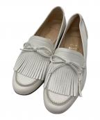 luca grossiルカグロッシ）の古着「リボンキルトローファー」｜ホワイト