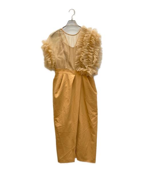 LAGUNA MOON（ラグナムーン）LAGUNA MOON (ラグナムーン) LADYチュールドッキングコクーンワンピース オレンジ サイズ:SIZE Mの古着・服飾アイテム