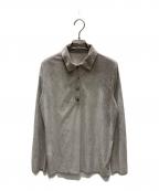 6(ROKU) BEAUTY&YOUTHロク ビューティーアンドユース）の古着「シアー ベロア シャツプルオーバー」｜ベージュ