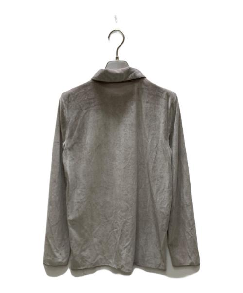 6(ROKU) BEAUTY&YOUTH（ロク ビューティーアンドユース）6(ROKU) BEAUTY&YOUTH (ロク ビューティーアンドユース) シアー ベロア シャツプルオーバー ベージュ サイズ:FREEの古着・服飾アイテム