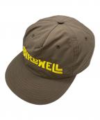 BIRDWELLバードウェル）の古着「Wordmark Nylon Snapback」｜ブラウン