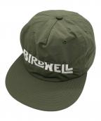 BIRDWELLバードウェル）の古着「Wordmark Nylon Snapback」｜グリーン