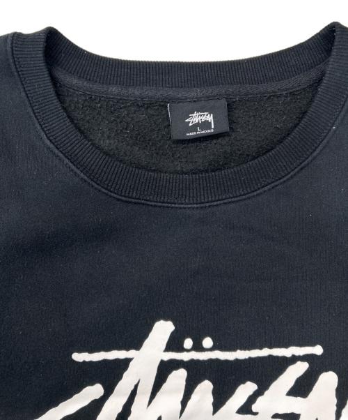 stussy（ステューシー）stussy (ステューシー) ワールドツアースウェット ブラック サイズ:Lの古着・服飾アイテム