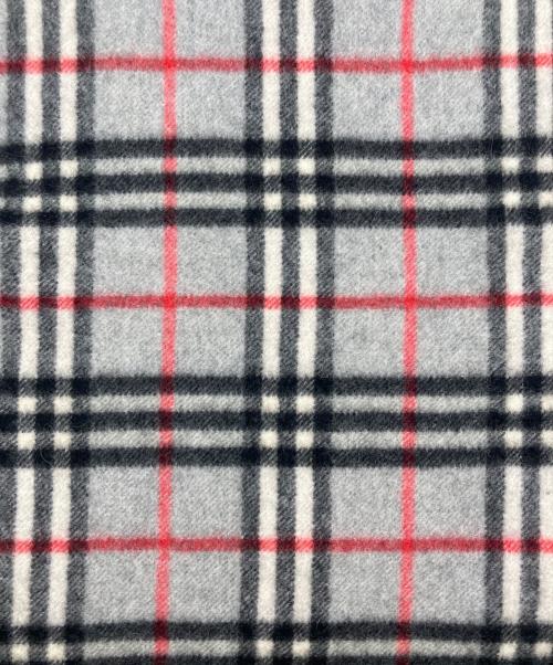 Burberry's（バーバリー）Burberry's (バーバリーズ) カシミヤチェックマフラー グレーの古着・服飾アイテム
