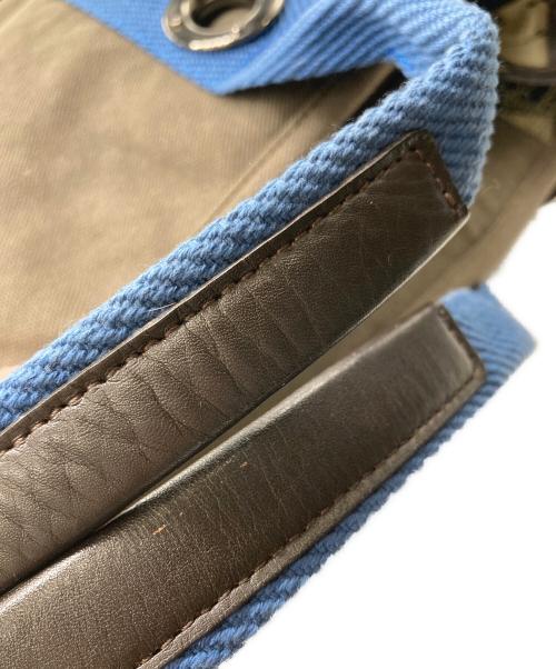 Vivienne Westwood（ヴィヴィアンウエストウッド）Vivienne Westwood (ヴィヴィアンウエストウッド) 2wayトートバッグ ブラウン×ブルーの古着・服飾アイテム