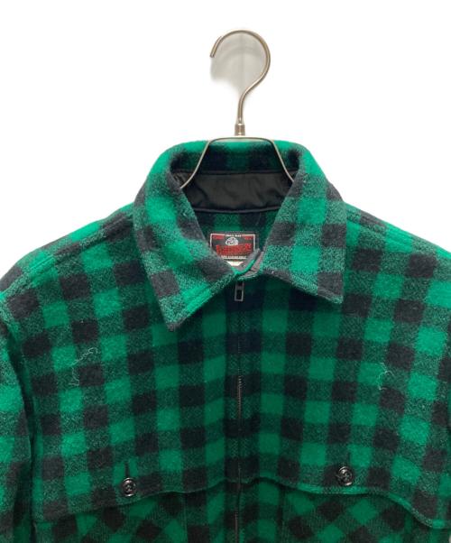 JOHNSON WOOLEN MILLS（ジョンソンウーレンミルズ）JOHNSON WOOLEN MILLS (ジョンソンウーレンミルズ) マッキーノジャケット グリーン サイズ:Mの古着・服飾アイテム