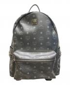 MCMエムシーエム）の古着「サイドスタッズ付 ヴィセトス バックパック」｜ブラック