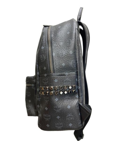 MCM（エムシーエム）MCM (エムシーエム) サイドスタッズ付 ヴィセトス バックパック ブラックの古着・服飾アイテム