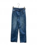 R.H.Vintageロンハーマン・ヴィンテージ）の古着「ハイウエストデニムストレートパンツ」｜インディゴ