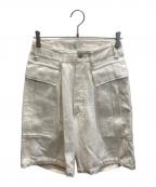 HERILLヘリル）の古着「HL Denim Cargoshorts」｜ホワイト
