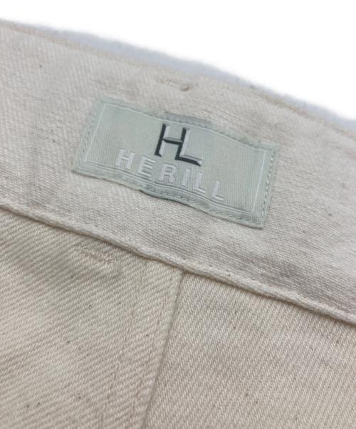HERILL（ヘリル）HERILL (ヘリル) HL Denim Cargoshorts ホワイト サイズ:SIZE 00の古着・服飾アイテム
