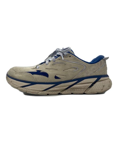 HOKAONEONE（ホカオネオネ）HOKAONEONE (ホカオネオネ) CLIFTON L SUEDE / クリフトン L スエード ベージュ×ブルー サイズ:27.5の古着・服飾アイテム