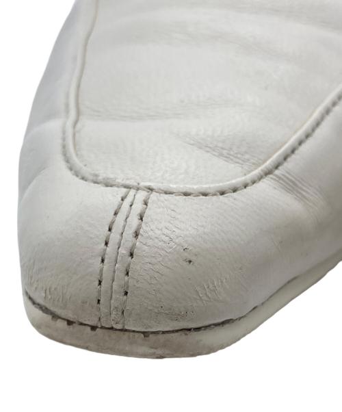 SHISEI（シセイ）SHISEI (シセイ) シープレザーフラットシューズ ホワイト サイズ:37 1/2の古着・服飾アイテム