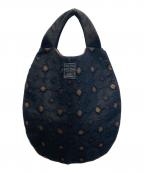 mina perhonenミナ ペルホネン）の古着「anemone エッグトートバッグ」｜ネイビー