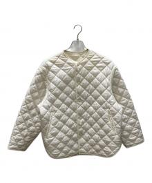 H BEAUTY&YOUTH（エイチ ビューティー&ユース）の古着「CHINTZ QUILTED JACKET キルティングジャケット」｜ホワイト