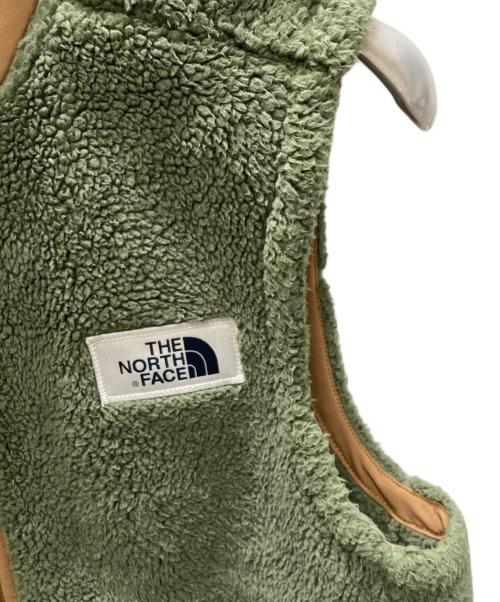 THE NORTH FACE（ザ ノース フェイス）THE NORTH FACE (ザ ノース フェイス) フリースベスト グリーン×ベージュ サイズ:Ｍの古着・服飾アイテム