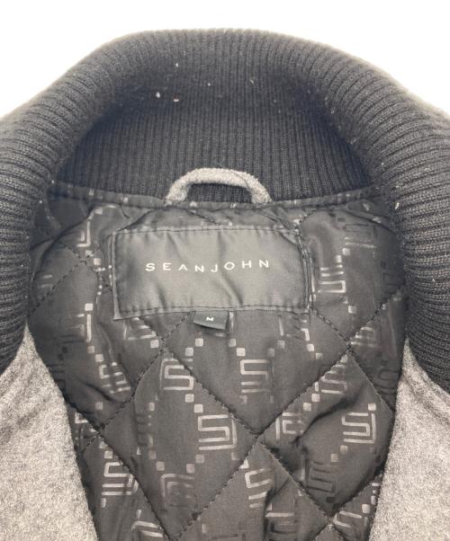 SEAN JOHN（ショーンジョン）SEAN JOHN (ショーンジョン) スタジャン グレー×ブラック サイズ:Mの古着・服飾アイテム