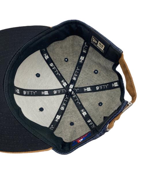 New Era（ニューエラ）New Era (ニューエラ) インディアンスキャップ インディゴ×ブラウンの古着・服飾アイテム