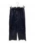 JOURNAL STANDARD（ジャーナルスタンダード）の古着「ウォッシャブル コットンリネン VIS ワイドパンツ」｜ネイビー