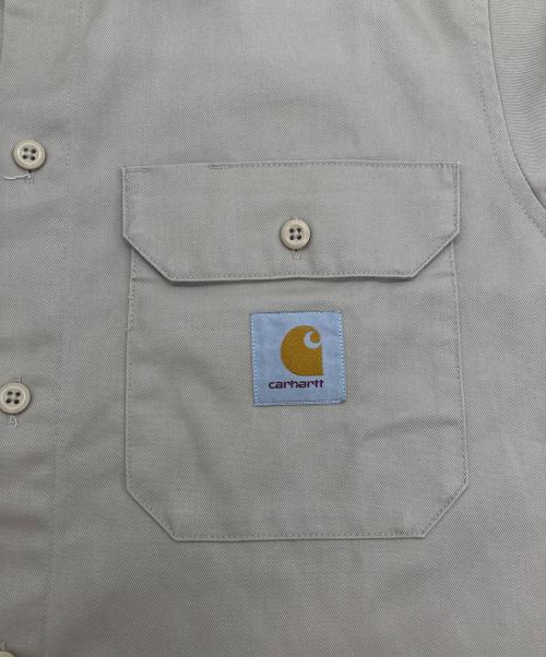 CarHartt（カーハート）CarHartt (カーハート) S/S MASTER SHIRT ベージュ サイズ:Mの古着・服飾アイテム