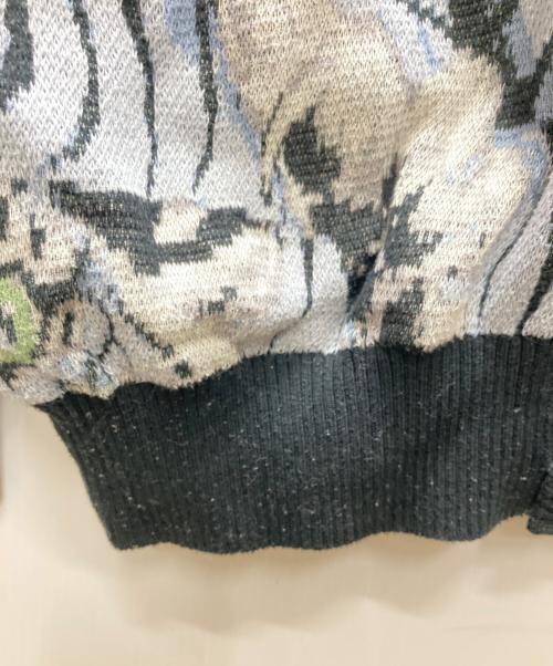 WACKO MARIA（ワコマリア）WACKO MARIA (ワコマリア) Tim Lehi Jacquard Cardigan グレー×ブラック サイズ:Mの古着・服飾アイテム