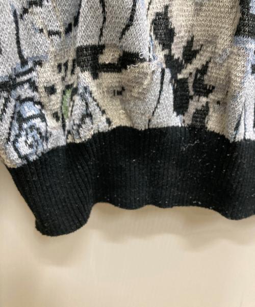 WACKO MARIA（ワコマリア）WACKO MARIA (ワコマリア) Tim Lehi Jacquard Cardigan グレー×ブラック サイズ:Mの古着・服飾アイテム