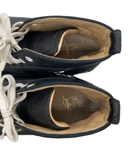 Christian Louboutin（クリスチャン・ルブタン）Christian Louboutin (クリスチャン・ルブタン) パイソン柄 ハイカット スニーカー ブラック サイズ:SIZE 42 1/2の古着・服飾アイテム