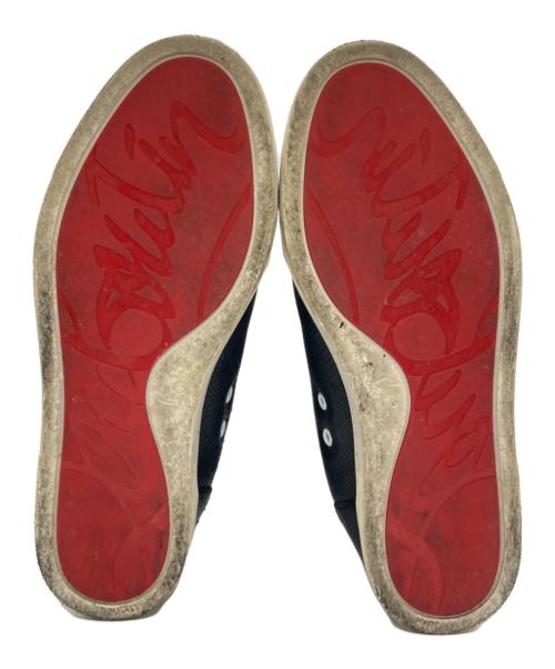 Christian Louboutin（クリスチャン・ルブタン）Christian Louboutin (クリスチャン・ルブタン) パイソン柄 ハイカット スニーカー ブラック サイズ:SIZE 42 1/2の古着・服飾アイテム