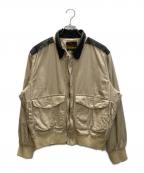 SCHOTT BROS.ショット）の古着「A-2 コットンフライトジャケット」｜ベージュ