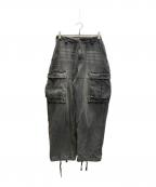 NAUTICAノーティカ）の古着「Denim Cargo Pants」｜グレー