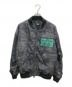 DIESELディーゼル）の古着「ボンバージャケット」｜グレー