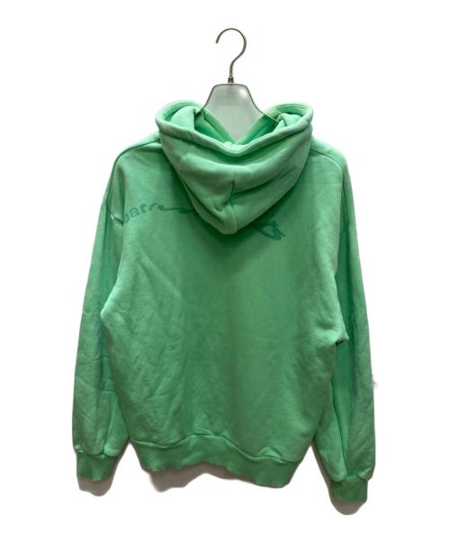 032c（ゼロスリーツーシー）032c (ゼロスリーツーシー) Glitch Hoodie グリッチフーディー グリーン サイズ:Ｍの古着・服飾アイテム