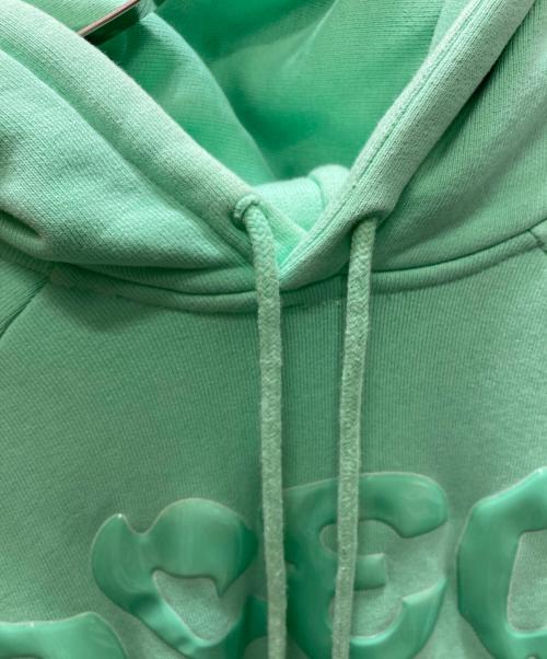 032c（ゼロスリーツーシー）032c (ゼロスリーツーシー) Glitch Hoodie グリッチフーディー グリーン サイズ:Ｍの古着・服飾アイテム